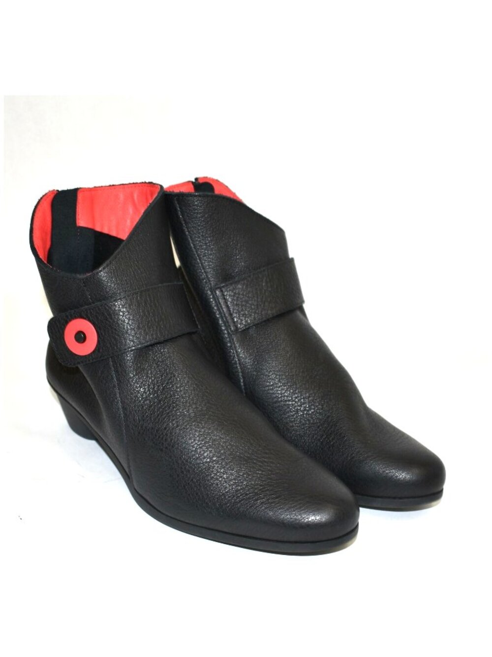 New Arche Cyssmy Black Leather Bootie Size 7 US 38 EU